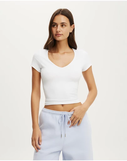 Cotton On Body Active - Ultra Soft Scoop Neck Fitted Tshirt
