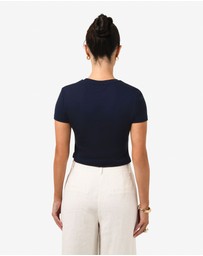 Forcast - Amy Cropped Baby Tee