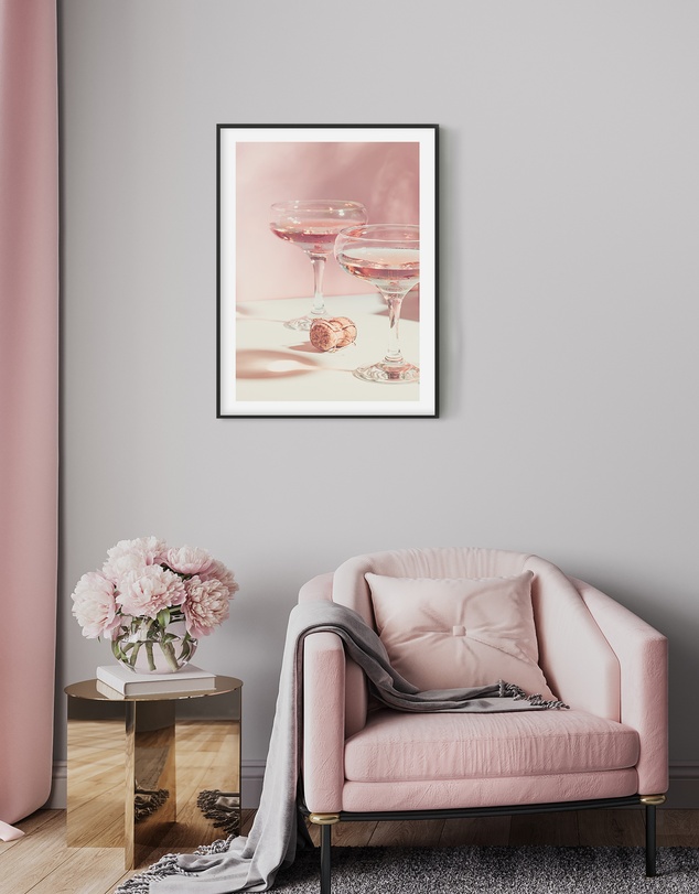 Olive et Oriel - Drink the champagne Art Print