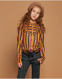 NONO - Tikky Long Sleeve Stripe Blouse - Kids-Teens