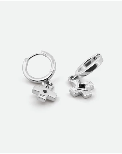 Rawninety - Raven Cross Earrings
