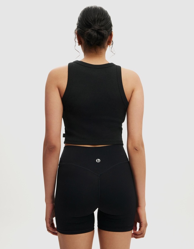 Cotton On Body Active - Active Rib Curved Hem Tank