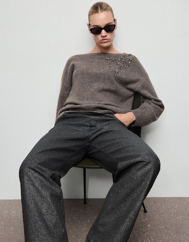 M.N.G - Shiny Straight-Leg Jeans