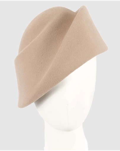 Max Alexander - Nude Winter Felt Designer Hat