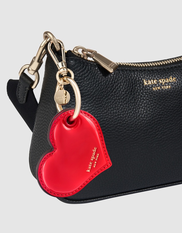 Kate Spade - Kate Spade Heart Charm Keychain for AirTag