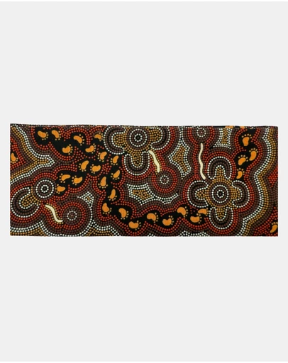 Jacaru - Jacaru 1675 Cotton Scarf Walkabout (Aboriginal design)
