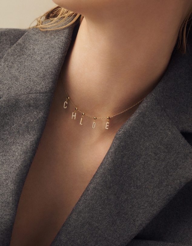 PDPAOLA - Charm Necklace Letter Charm