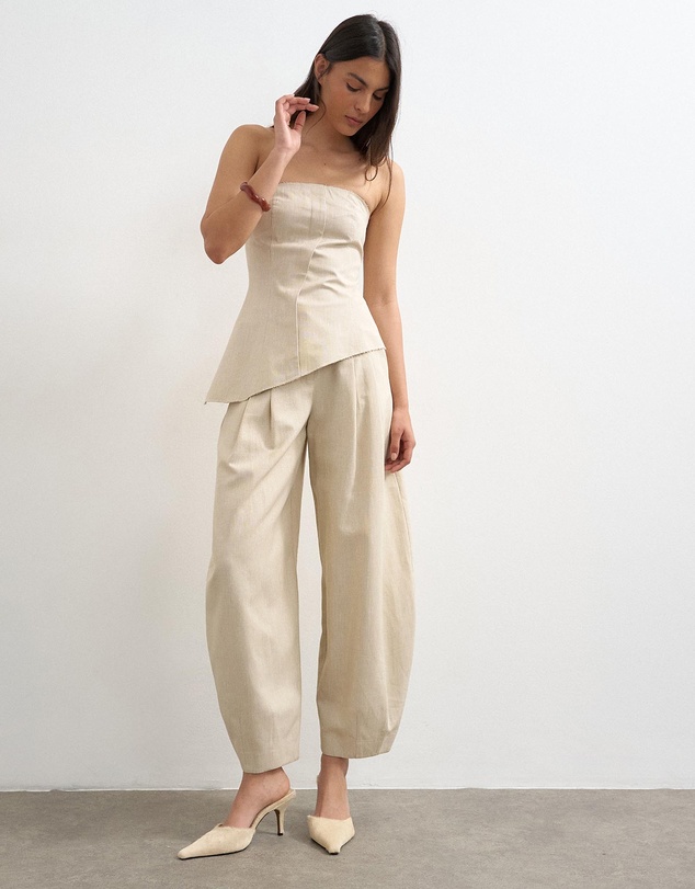 TOPSHOP - Sina Asymmetric Bandeau Top
