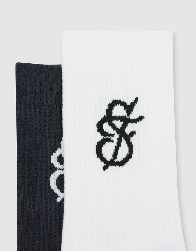 yd. - Logo Ribbed 2 Pack Socks