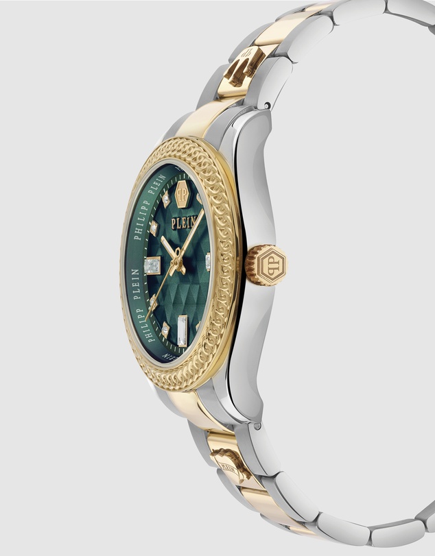 Philipp Plein - Queen 38mm Green Dial with Two-tone bracelet