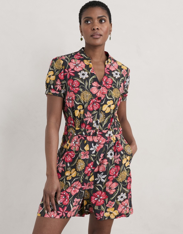 Seasalt - Seasalt Cornwall Multi Stars Align Playsuit