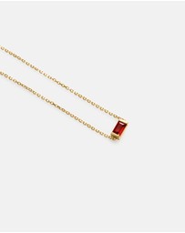 Kirstin Ash - Baguette Birthstone Bracelet January Garnet