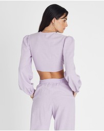 Heaven Australia - Amethyst Long Sleeve Crop
