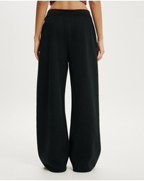 Cotton On Body Active - Plush Tie Waist Wide Leg Sweatpants