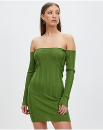 Third Form - Liaison Knit Off Shoulder Mini Dress