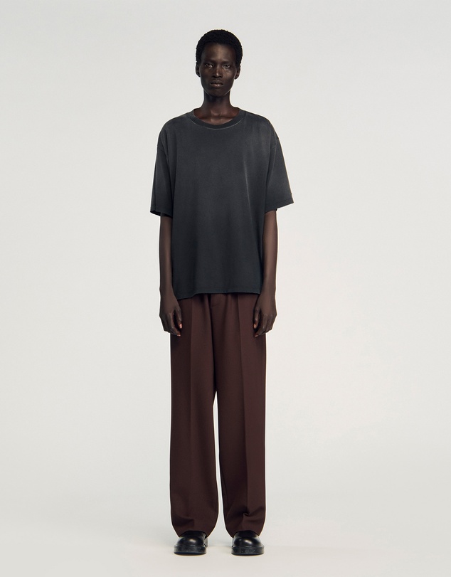 Sandro - Washed Black Tee Shirt