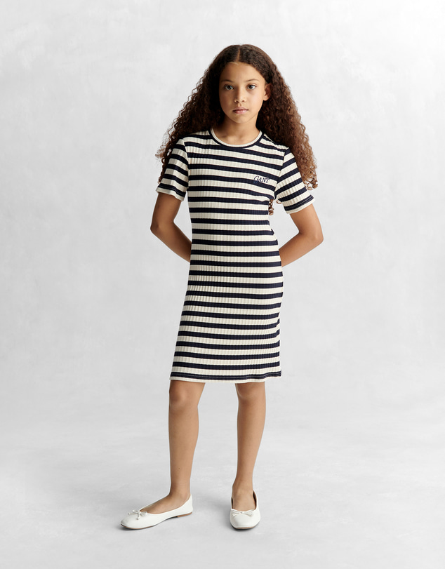Gant - Striped Rib T-Shirt Dress