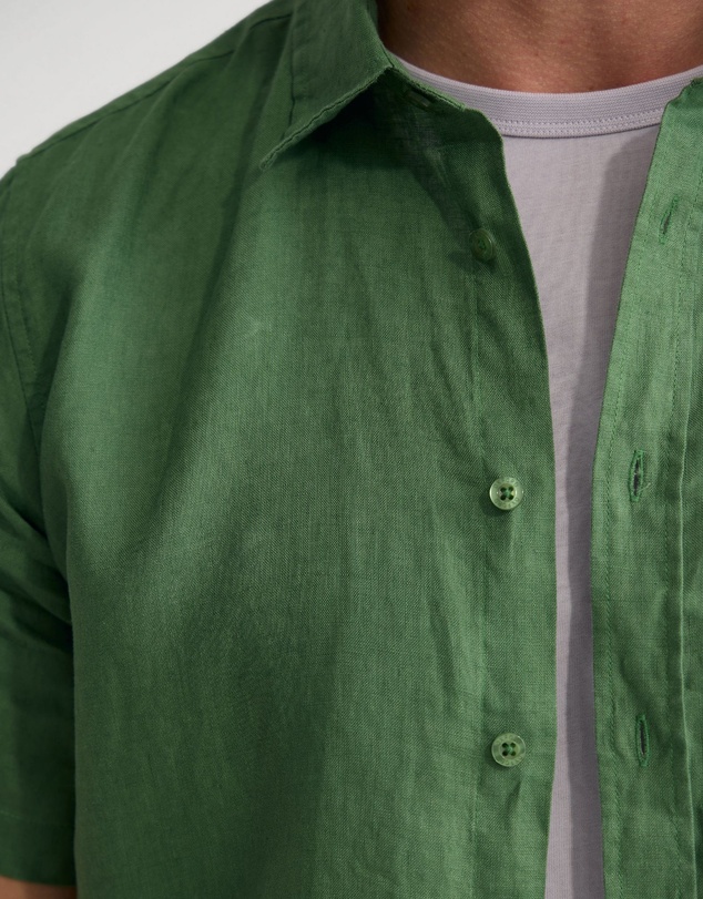 Oxford - Leyton French Linen Short Sleeve Shirt