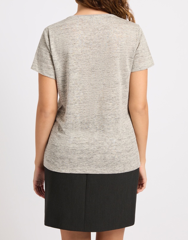 Marcs - Sam V Neck Linen Tee