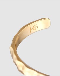 Haze & Glory - ICONIC EXCLUSIVE - Bracelet Men Everyday Bangle 925 Sterling Silver Gold-Plated