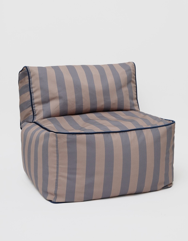 Phile - Striped Toddler Lounger - Eggplant