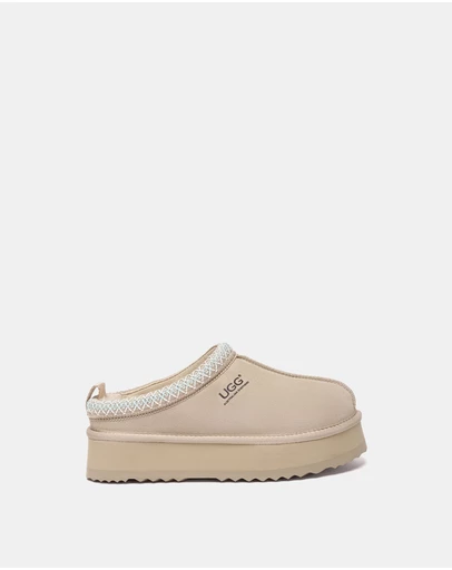 EVERAU - Australian Shepherd Ugg Tay Platform Cow Suede Upper House Shoes