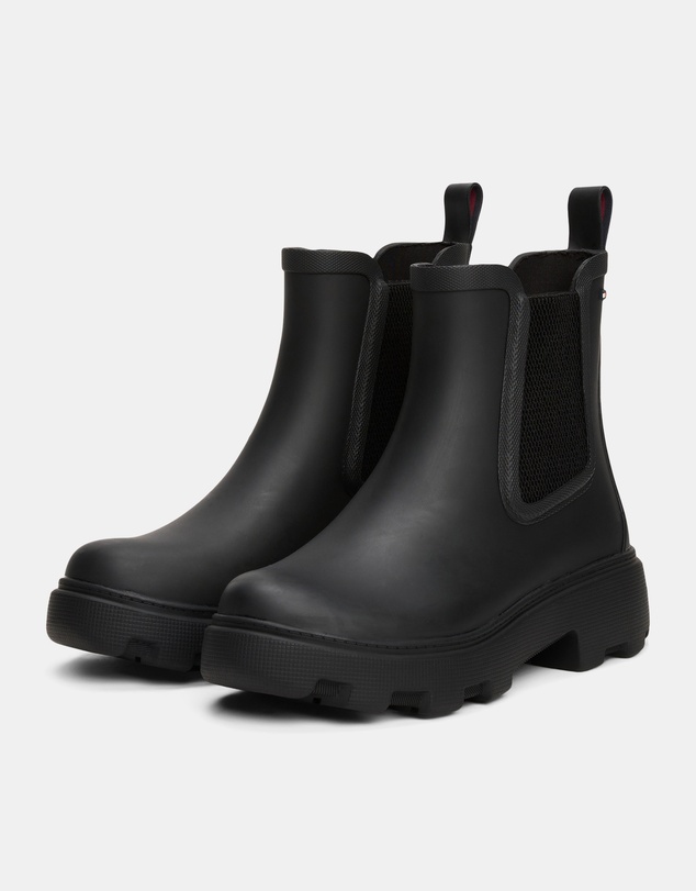 Tommy Hilfiger - Rubber Flag Cleated Rainboots - Women's