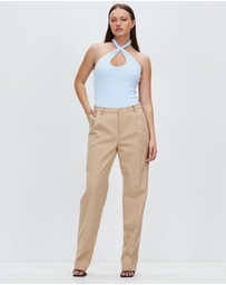 Style Addict - Emily Cross Over Halter Top