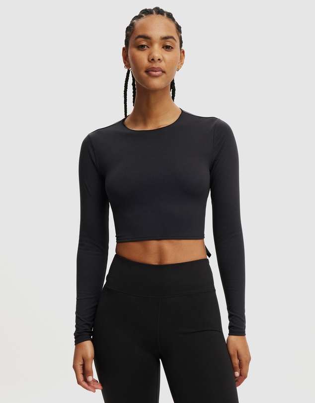 Cotton On Body Active - Open Tie Back Longsleeve