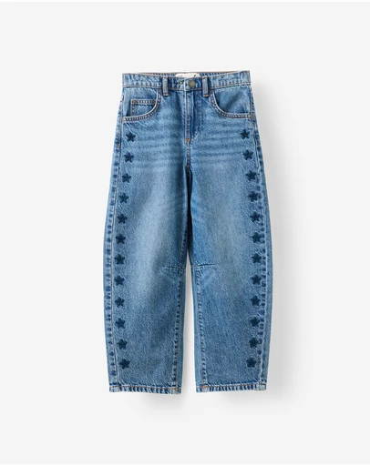 Cotton On Kids - Unisex Barrel Leg Denim Jean