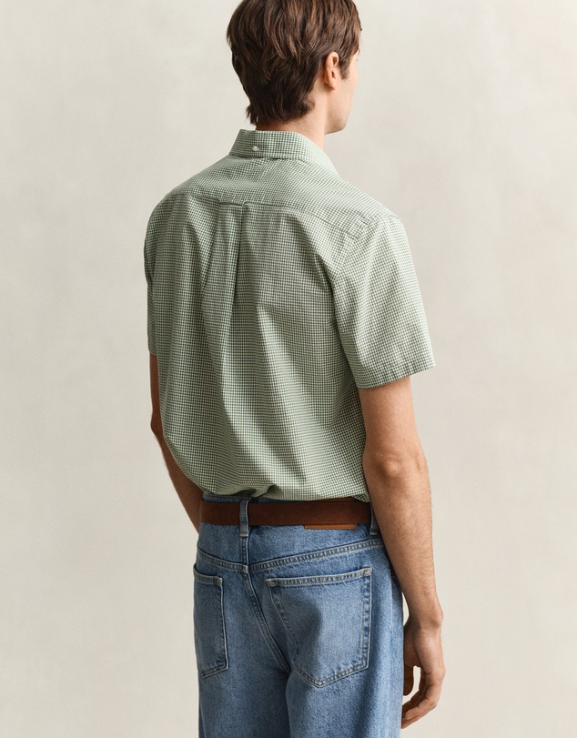 Gant - Classic Poplin Gingham Short Sleeve Shirt