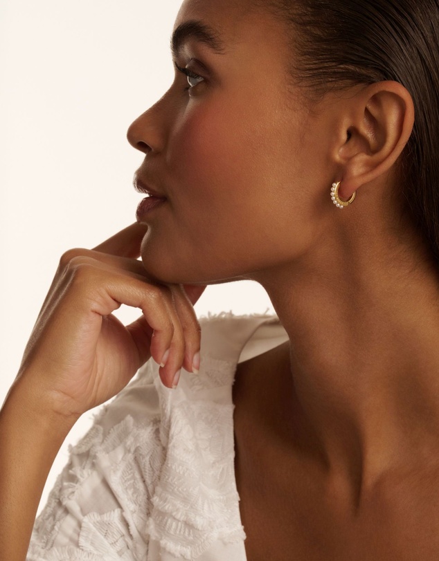 Ted Baker - Persia Pearl Huggie Earrings