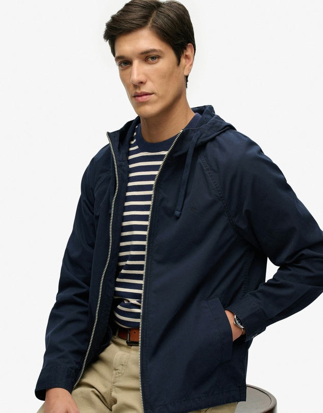 Superdry - Hooded Washed Twill Jacket