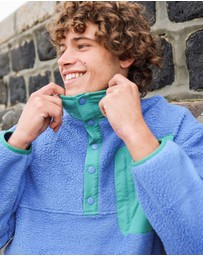 Skwosh - Skwosh Polar Snap Fleece in Blue