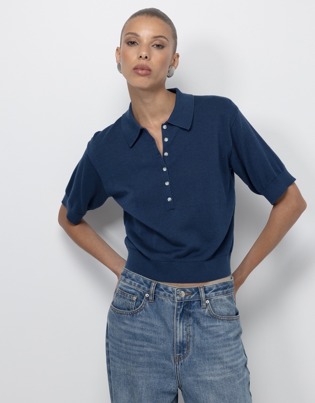 AERE - Abbey SS Knit Polo