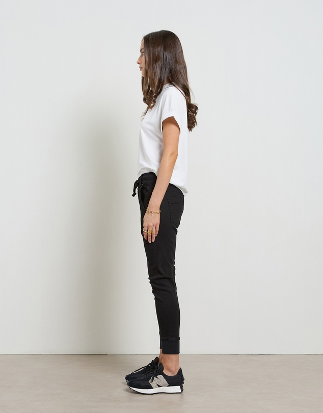 DRICOPER DENIM - Active Black Cuffed Jeans