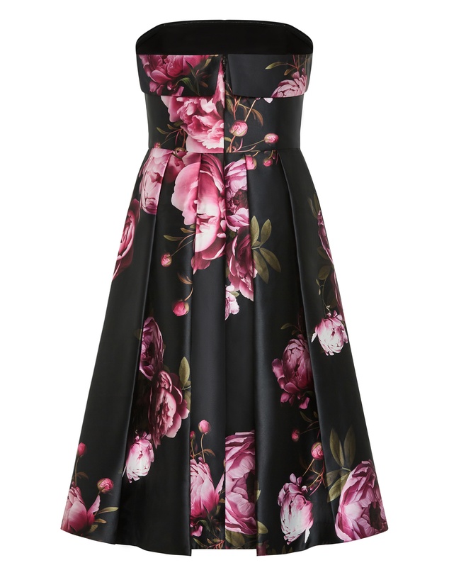 City Chic - Tiffany Bloom Strapless Midi Dress