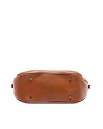 Pre-Loved by Azura Reborn - Pre-Loved Small Leather Trimmed House Check Canvas Bridle Orchard Satchel