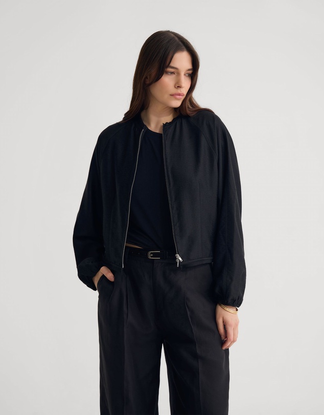 Oxford - Cindy Unlined Bomber Jacket