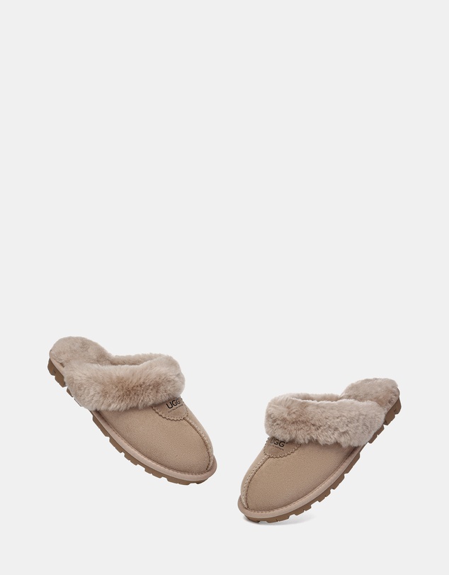 EVERAU - Australian Shepherd Ugg Waffle Slipper Sheepskin Upper House Shoes