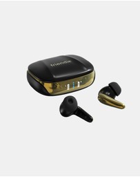 Friendie - AIR Focus ANC Matte Black and Gold Noise Cancelling Earbuds (True Wireless In Ear Headphones)