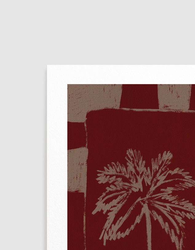 Olive et Oriel - Palm Paradise by Shatha Al Dafai Art Print