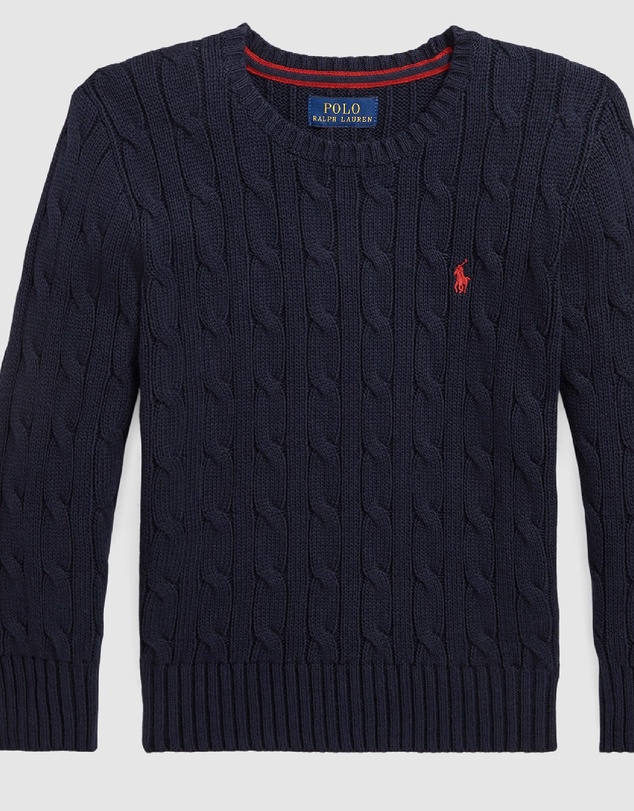 Polo Ralph Lauren - Cable-Knit Cotton Sweater - Babies-Kids