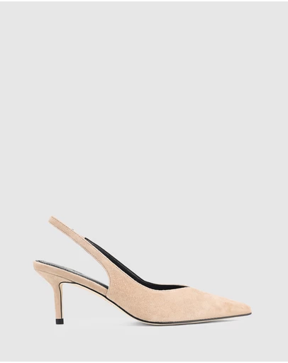 Siren - Yory Slingback Kitten Heels