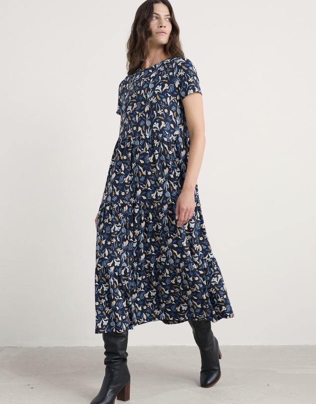 Seasalt - Arborist Short Sleeve Tiered Dress