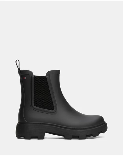 Tommy Hilfiger - Rubber Flag Cleated Rainboots - Women's