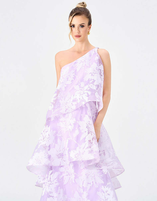 Bariano - Loraina Asymmetric Tiered Dress