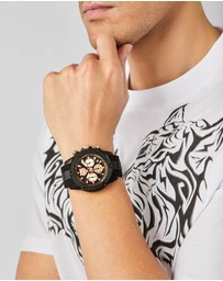 Plein Sport - Plein Sport Hurricane 44mm Black Ip Chronograph Watch