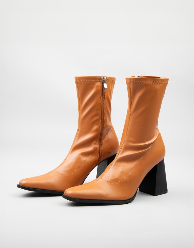 RAID - Whisper Block heeled ankle boots in tan