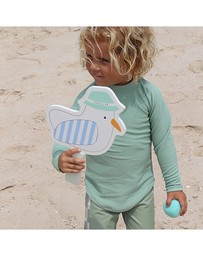 Sunnylife - Kids Velcro Beach Bats Sammy the Seagull Blue Stripe